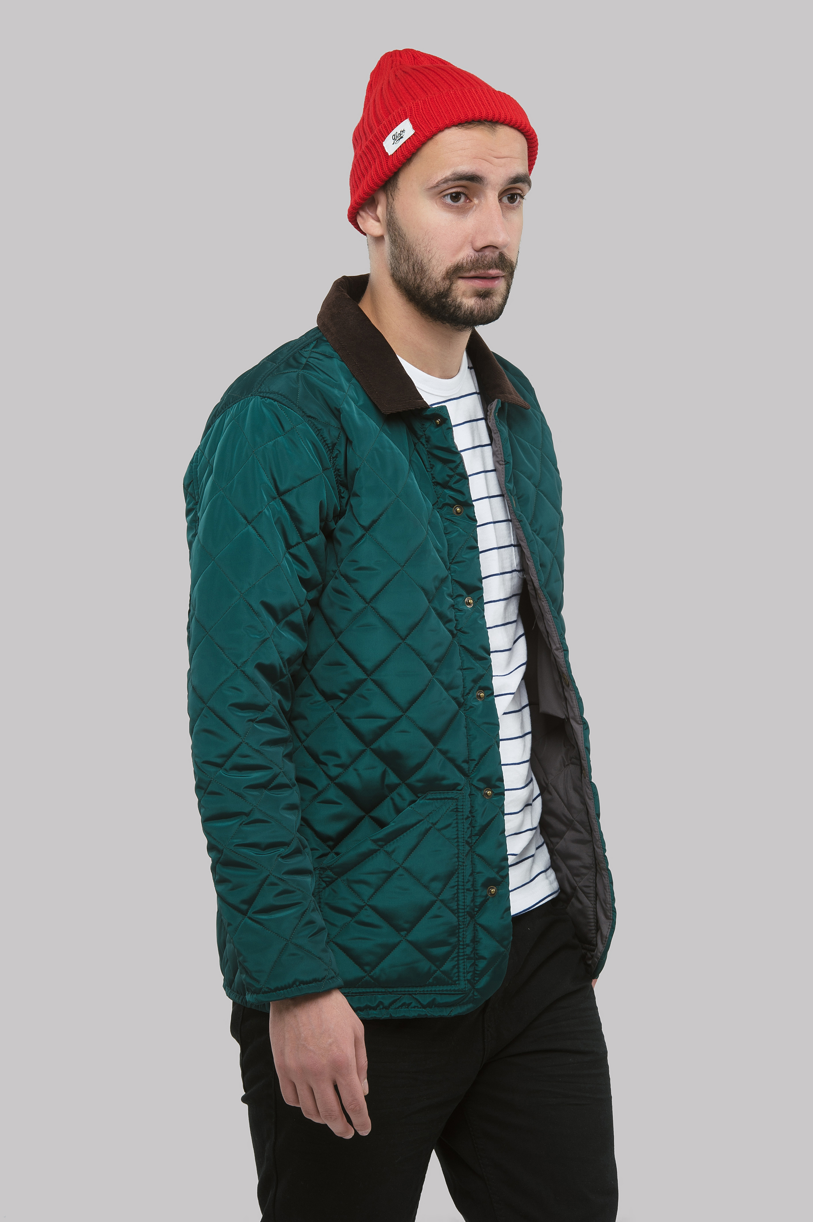 Куртка стеганая Сэр 2016 т-зеленая